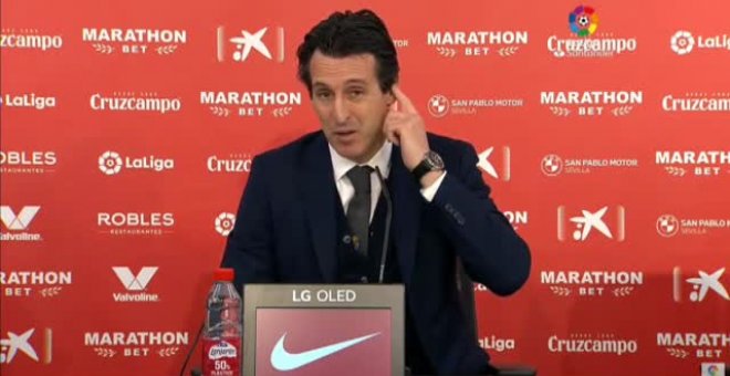 Unai Emery sobre el arbitraje en la derrota frente al Sevilla: "Claramente hemos salido perjudicados"