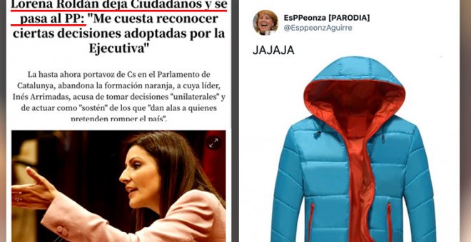 "Qué frío. Haced como Lorena Roldán, cambiaos de chaqueta por una que abrigue más, que menudo fresquíbiri"