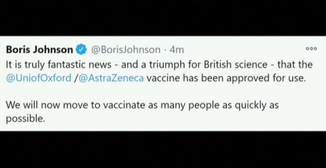 Reino Unido aprueba la vacuna de Oxford-AstraZeneca