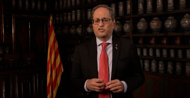 Torra pide elegir entre España o la república catalana