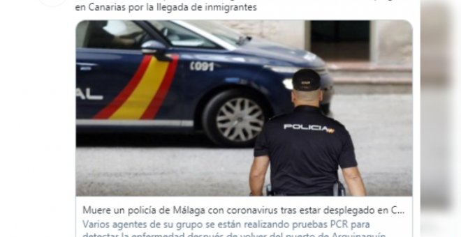 Críticas a un titular del 'ABC' por "difundir mensajes racistas" al hablar de la muerte de un policía: "Os habéis lucido"