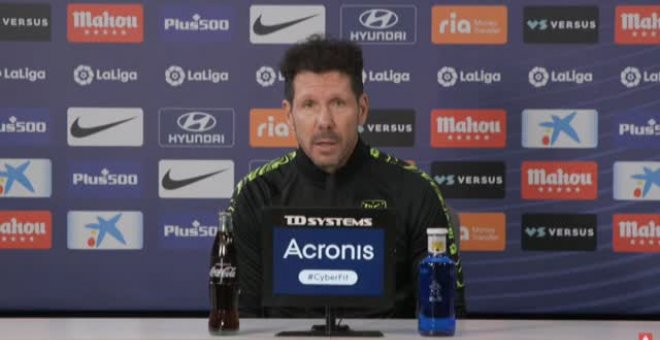 Simeone sobre el Cornellá: "Nos pondrá las cosas difíciles"