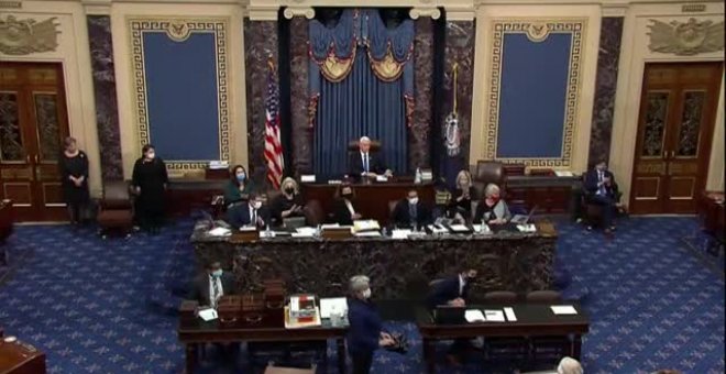 El Congreso de EE.UU reanuda la sesión tras el asalto al Capitolio