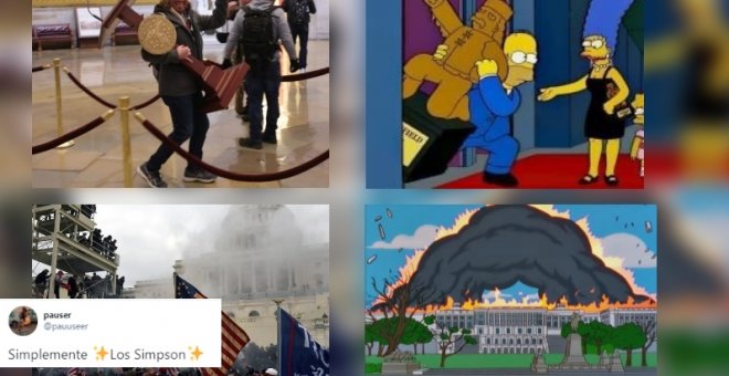 Los Simpson predicen lo imprevisible: la entrada al Capitolio ya no es sólo ficción