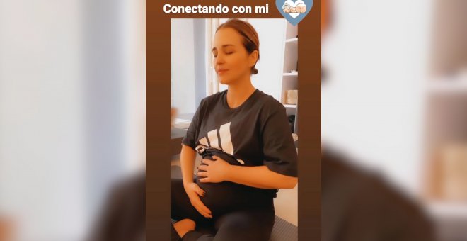 Paula Echevarría no para de ejercitarse pese al avance de su embarazo