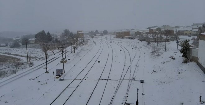 'Filomena' deja fuertes nevadas en la provincia de Cuenca