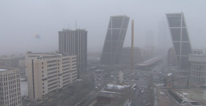 El temporal de frío y nieve llega a Madrid