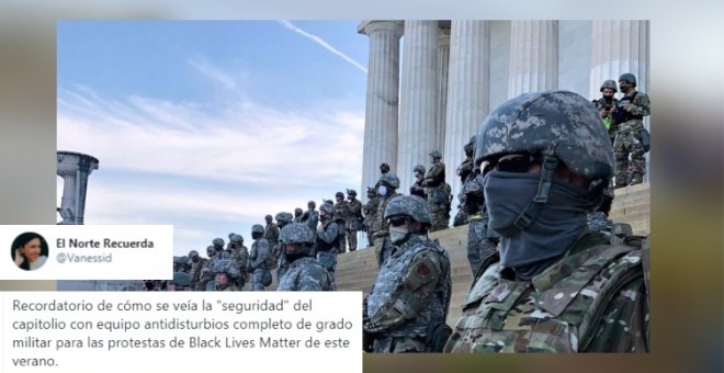 "Si los Trumpistas fuesen negros tendrían una rodilla en el cuello": comparan la actuación policial en el Capitolio con la del 'Black Lives Matter'