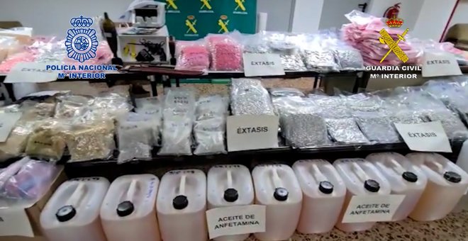 Golpe al narcotráfico con la mayor aprehensión de drogas sintéticas