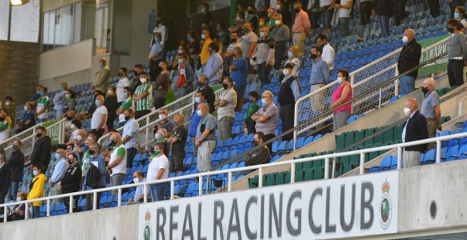 Retiradas menos de la mitad de las localidades para el partido del domingo Racing-Amorebieta