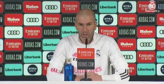 Zidane sobre el temporal de nieve: "Por lo que está pasando, seguramente va a ser un partido diferente"