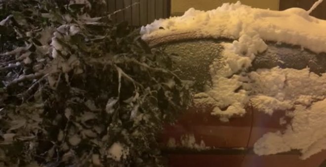 La tormenta de nieve colapsa las calles del centro de Madrid