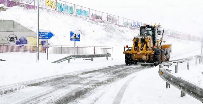 Castilla-La Mancha sigue en alerta máxima por nevadas este sábado