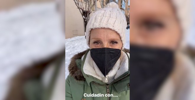 Maria Castro avisa del problema que supone el hielo en Madrid