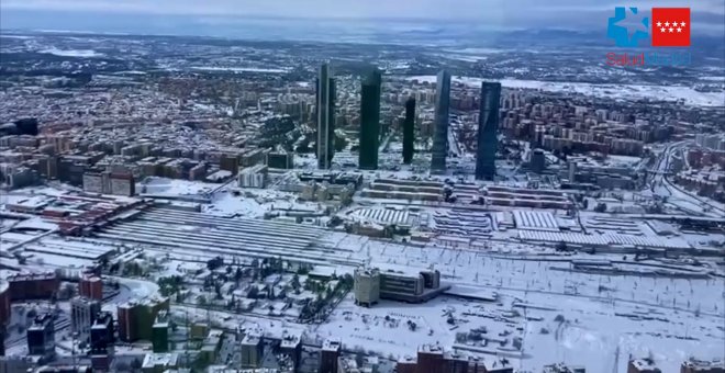 Madrid vista desde el helicóptero del SUMMA 112