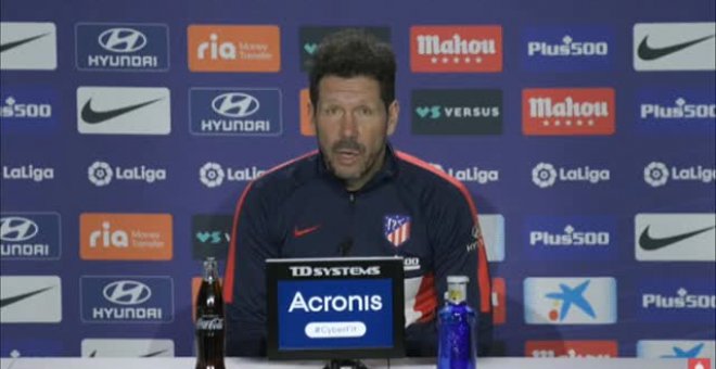 Simeone sobre la suspensión de partidos: "Es muy fácil opinar desde fuera"