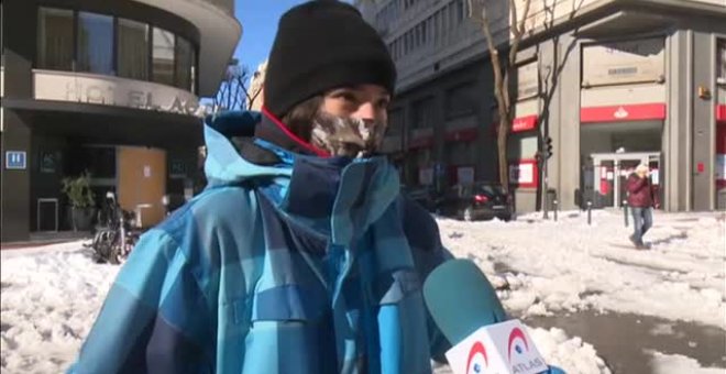 Primer día laborable en Madrid tras Filomena