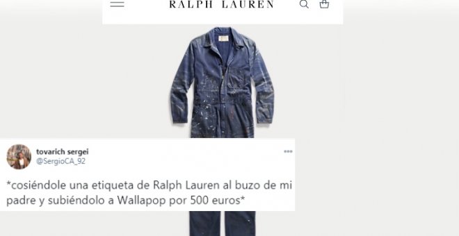 Críticas a Ralph Lauren por vender un mono de pintor por 483 euros: "Aprovecha el look 'currito' con un 30% de descuento"