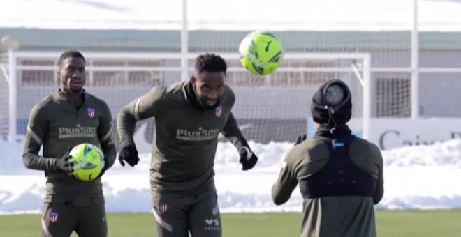 Primer entrenamiento de Dembélé con el Atlético