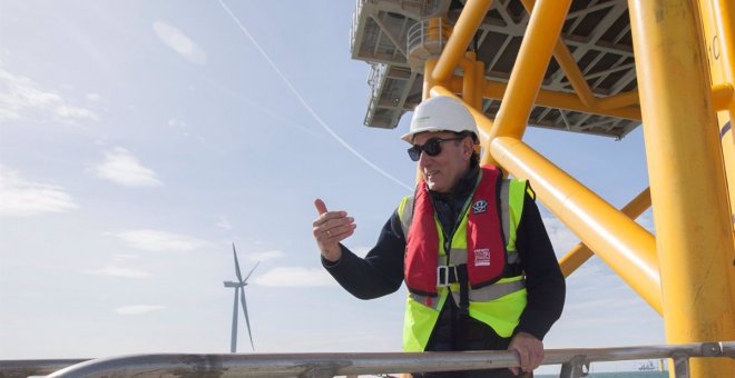 Iberdrola puja con Total por un 'macroparque' eólico marino en Dinamarca