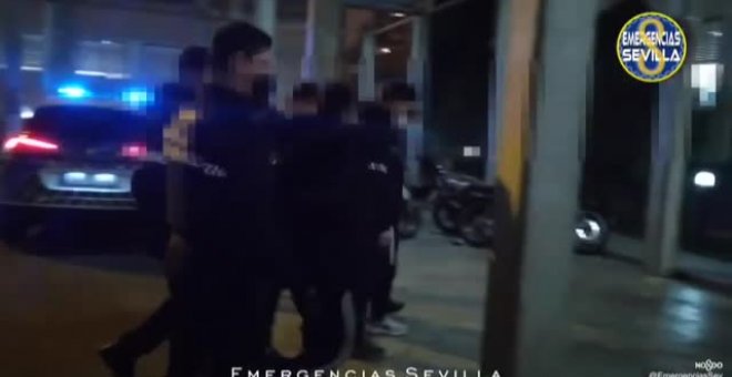 Espectacular persecución de cuatro jóvenes en Sevilla