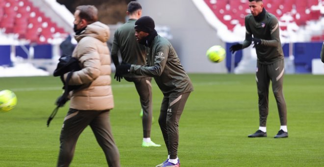 El Atlético prepara en el Wanda Metropolitano el partido ante el Eibar