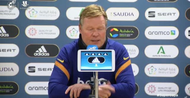 Koeman sobre Messi: "Tenemos esperanzas de que juegue pero la última palabra la tiene él"