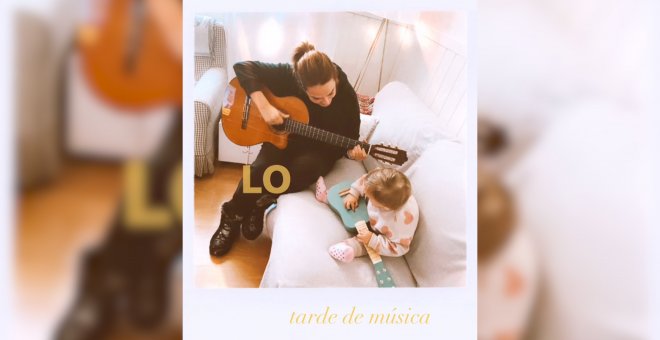 Toñi Moreno disfruta de un día musical junto a la pequeña Lola