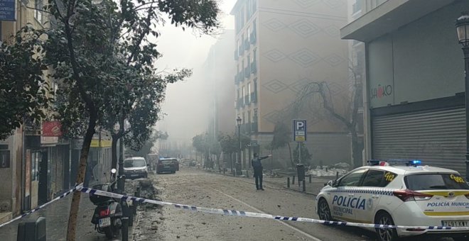 Explota un edificio en una céntrica calle de Madrid