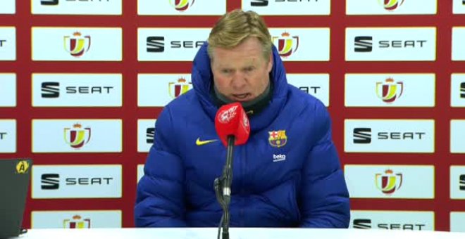 Koeman: "No se pueden fallar dos penaltis siendo jugadores del Barça, no es serio"