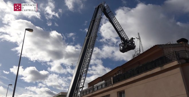 Tareas de los Bomberos de Castellón por el viento