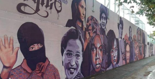 La presión política y vecinal obliga al Ayuntamiento de Madrid a recular: el mural feminista se mantendrá