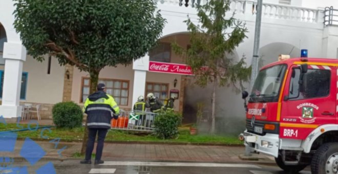 Una freidora provoca un incendio en un asador de Castro Urdiales
