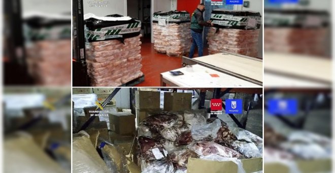 Incautados 122.000 kilos de carne caducada que se distribuía al menos en escuelas y centros sanitarios de Málaga