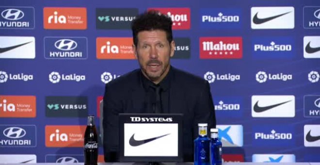 Simeone: "Hay una competencia muy linda y es el equipo el que gana con ello"