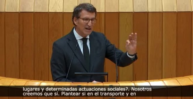 Feijóo pide al Gobierno el uso obligatorio de las mascarillas FFP2 en determinados contextos