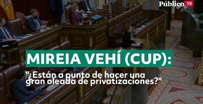 Mireia Vehí: "¿Están a punto de hacer una gran oleada de privatizaciones?"