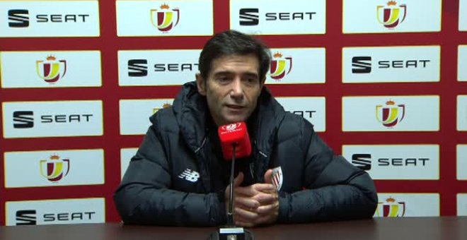 Marcelino: "No sé de qué seremos capaces, pero vamos a descansar para jugar contra el Barça otra vez"