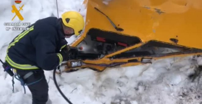 Localizado el cuerpo del trabajador que arrastró un alud de nieve en Asturias el pasado 1 de enero