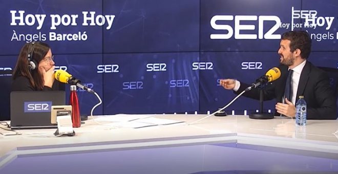 Los titubeos de Pablo Casado al hablar de Vox