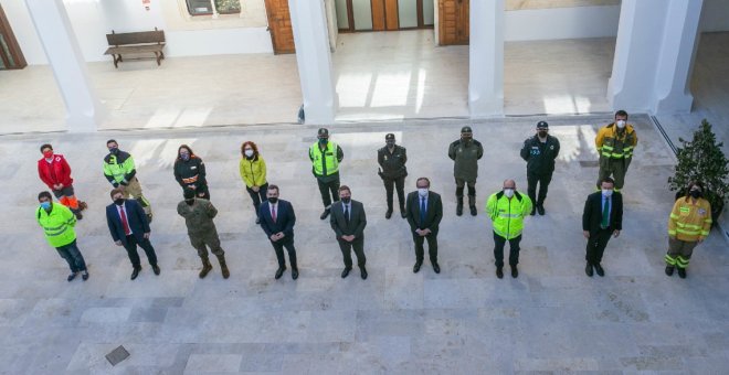 Homenaje regional a los profesionales que ayudaron a combatir los efectos de 'Filomena'