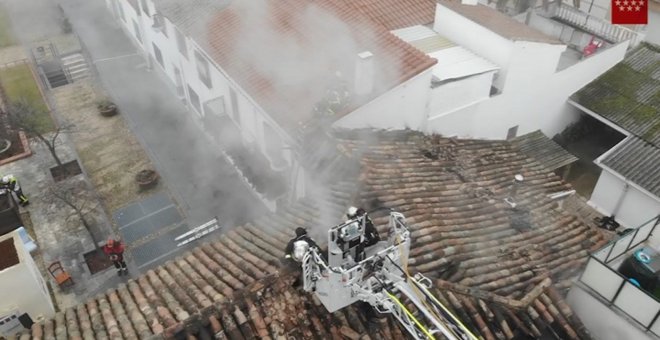 Bomberos de la CAM usan cámaras térmicas para extinguir mejor incendios