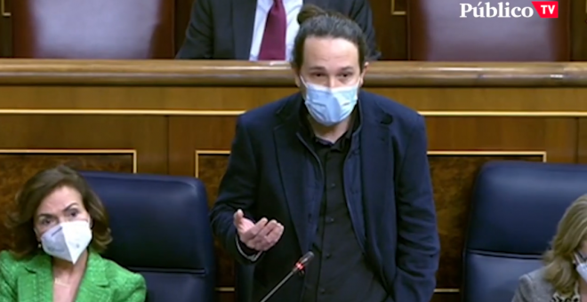 Iglesias, a García Egea: "Nosotros hacemos política, ustedes aquí hacen el ridículo"