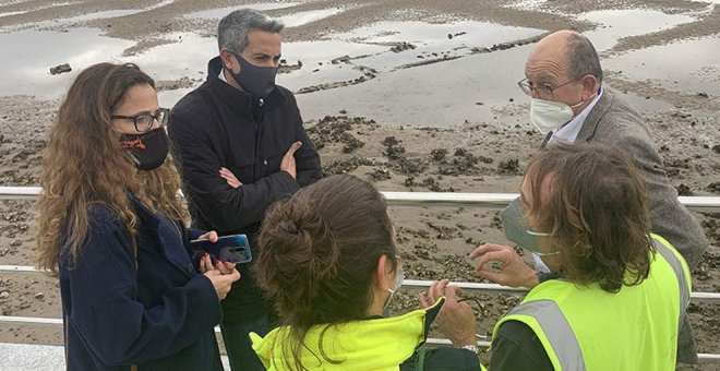 Hallado en la Ría de San Vicente un pecio que podría llevar más de 100 años hundido