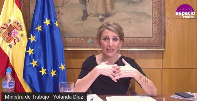 Así ha sido el debate sobre la reforma laboral con Yolanda Díaz, Unai Sordo, Pepe Álvarez y Toni Ferrer