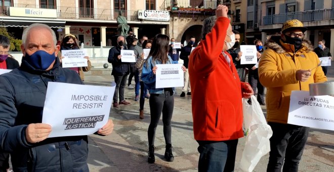 Concentración de hosteleros en Ciudad Real