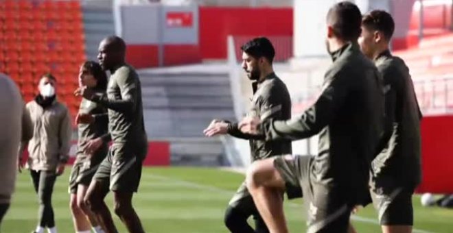 El Atlético prepara el partido frente al Celta