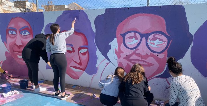 Varios municipios emularán el mural de Ciudad Lineal, convertido en símbolo del poder del feminismo en España