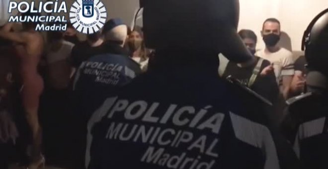 Disuelta una fiesta ilegal con 50 personas en Madrid