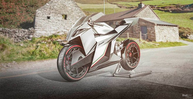 Si Lamborghini lanzase una moto eléctrica, sería una Veneno y se parecería a esta